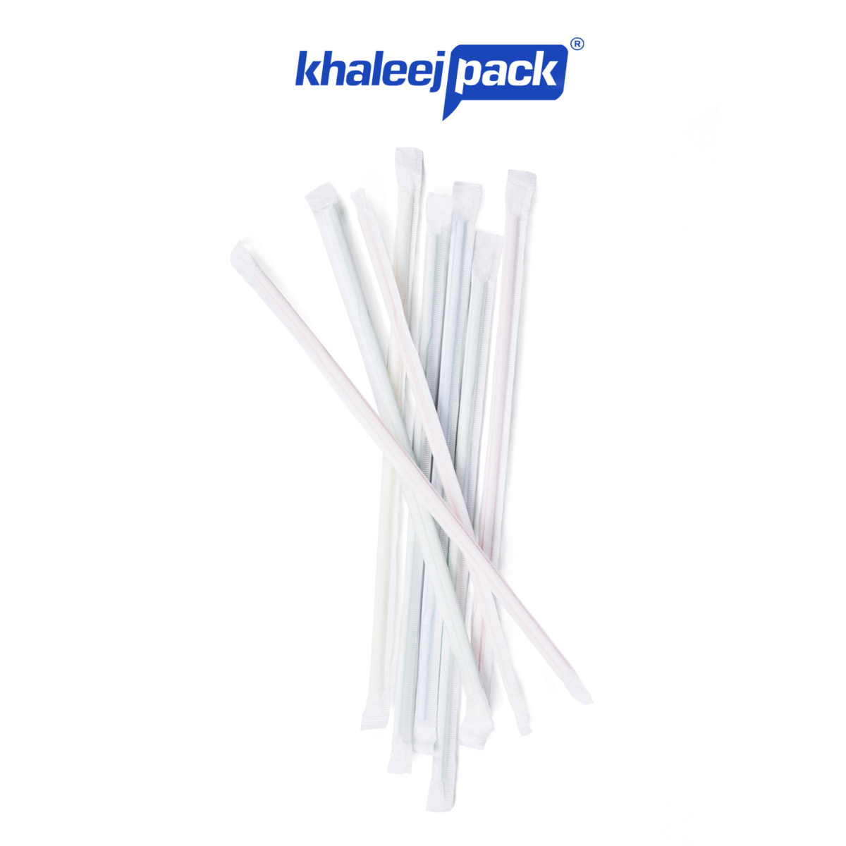 White Multicolor Straw for All Drinks  500 Pcs 6mm  Wrapped in Paper - Image 4