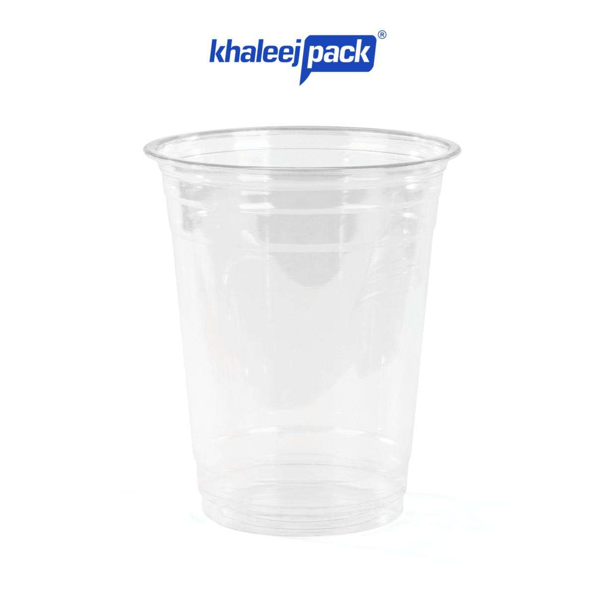 14oz- 25 Cups Clear Plastic Cups  With Dome Lid Strong  Durable - Image 2