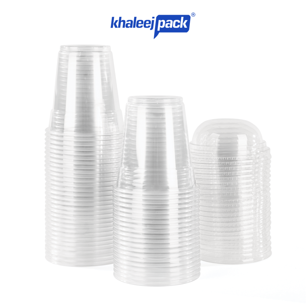 8oz-25 Cups Clear Cups  With Dome Lids - Image 3
