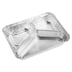 Aluminium Containers 3 compartment