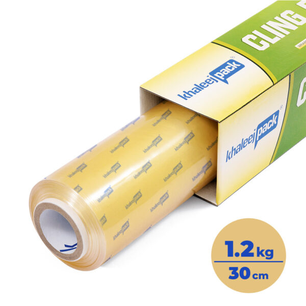 KHALEEJ PACK  Cling Film 30cm  1.2kg For Food Wrap  Storage