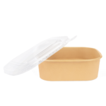 Kraft Rectangular Bowl 650ml (10 pcs)