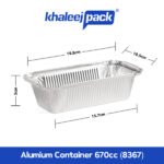 aluminum container 670ml