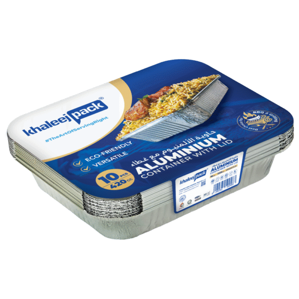 Aluminium Food Storage Container 420 ML Pack of 10