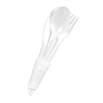 Plastic Cutlery Forks and Spoons – Disposable Plastic Cutlery Set White [50 Set] 150 PCS of Plastic Cutlery