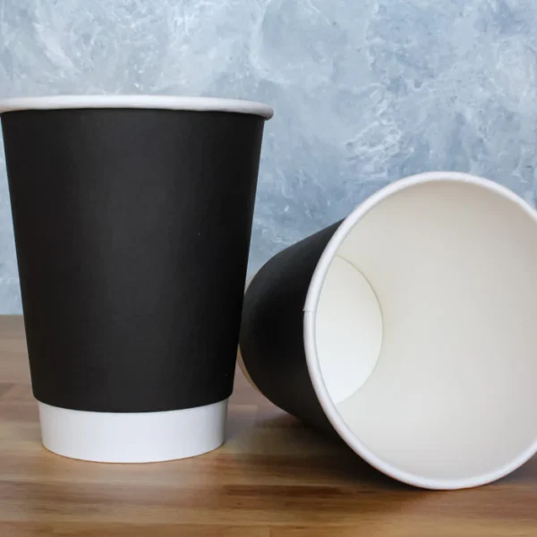 8oz Black Double Wall cup -25 pcs