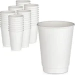 12oz White Double Wall cup -25 pcs - Image 2