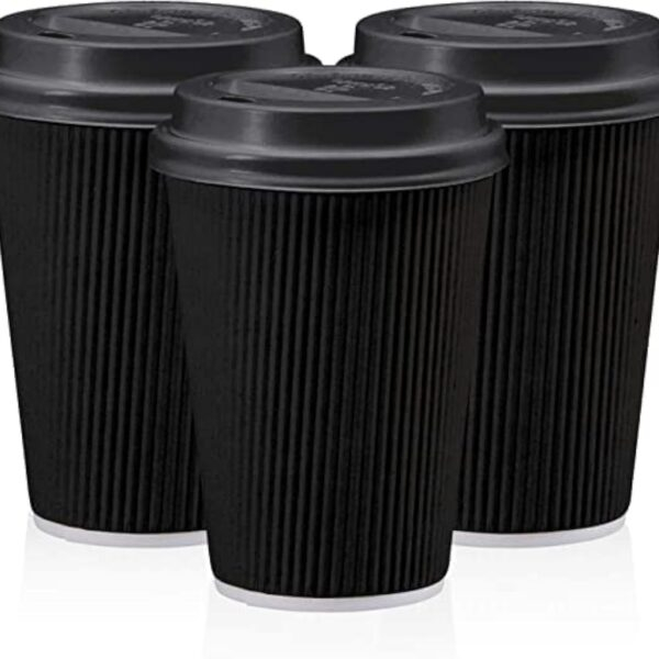 12 oz Ripple cup with lid - 10 pcs