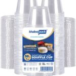 1 oz Clear Sauce/Souffle Cups with Secure Lids – 50 pcs