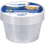 225ml Microwaveable Round Food Containers with Lids– 5 pcs