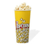 Popcorn tub round 24oz 5 pcs