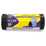 50 gallon Garbage Bag Black – 20 Bags
