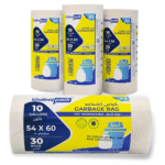 10 Gallon Trash Bag White – Bin Liner 90 Pack