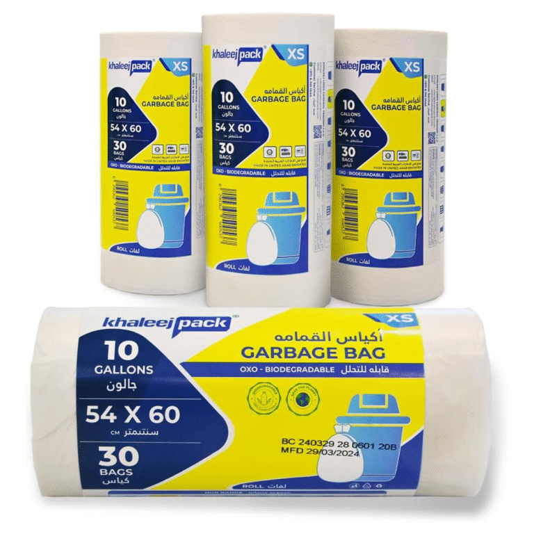 10 Gallon Trash Bag White – Bin Liner 90 Pack