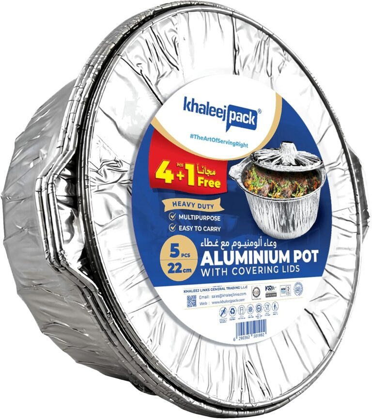 Aluminium Pot 22cm Pack of 5