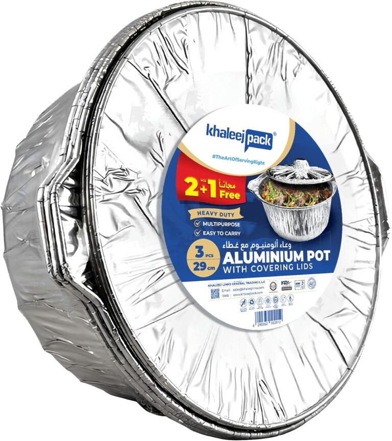 Aluminium Pot 29cm Pack of 3