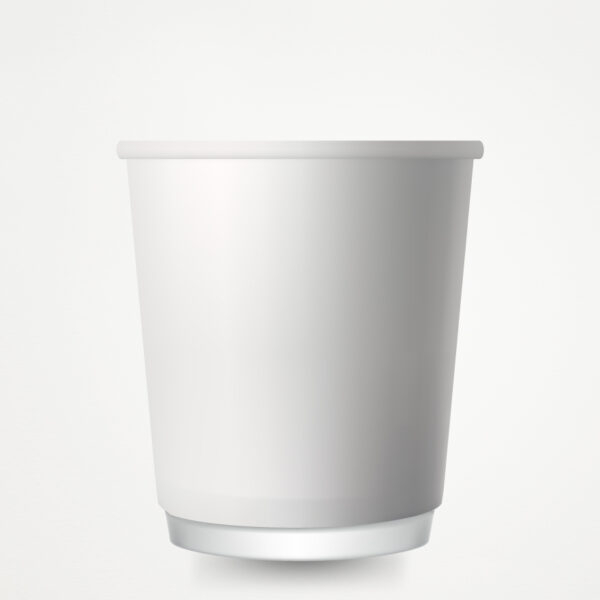 8oz White Double Wall cup -25 pcs