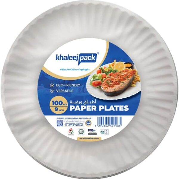 Paper Plate 9inch 100 pcs