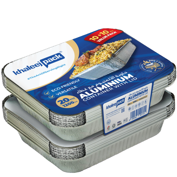 Aluminium Food Storage Container 1200 ML Pack of 20