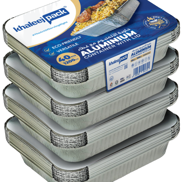 Aluminium Food Storage Container 1200 ML Pack of 40