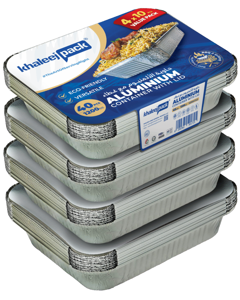 Aluminium Food Storage Container 1200 ML Pack of 40