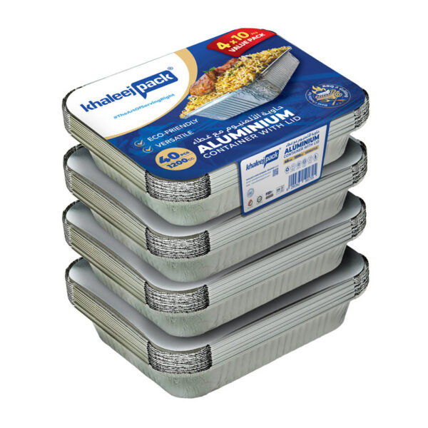 Aluminium Food Storage Container 1200 ML Pack of 40