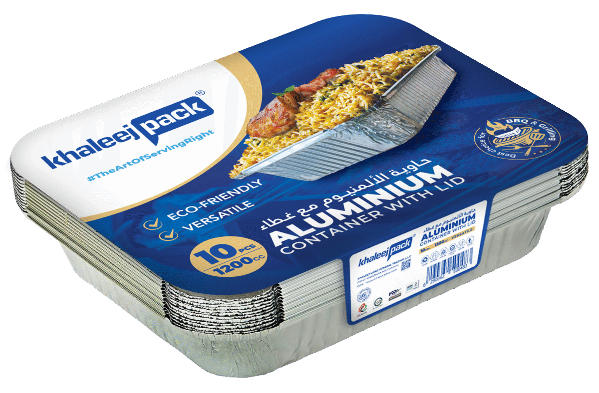 Aluminium Food Storage Container 1200 ML Pack of 10