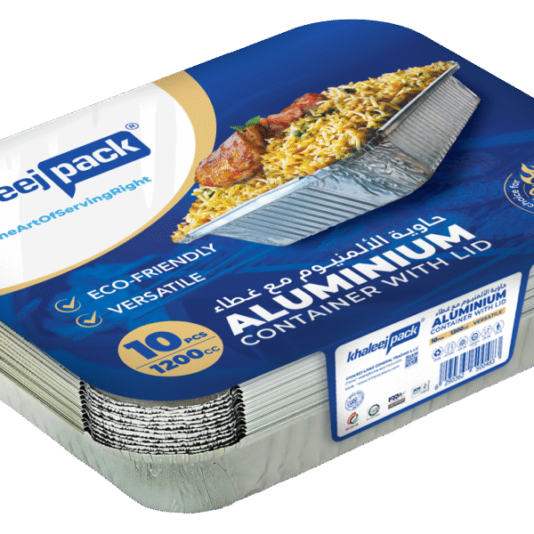 Aluminium Food Storage Container 1200 ML Pack of 10