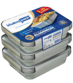 Aluminium Food Storage Container 1850 ML Pack of 30