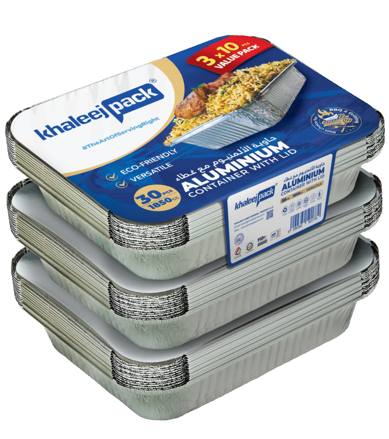 Aluminium Food Storage Container 1850 ML Pack of 30