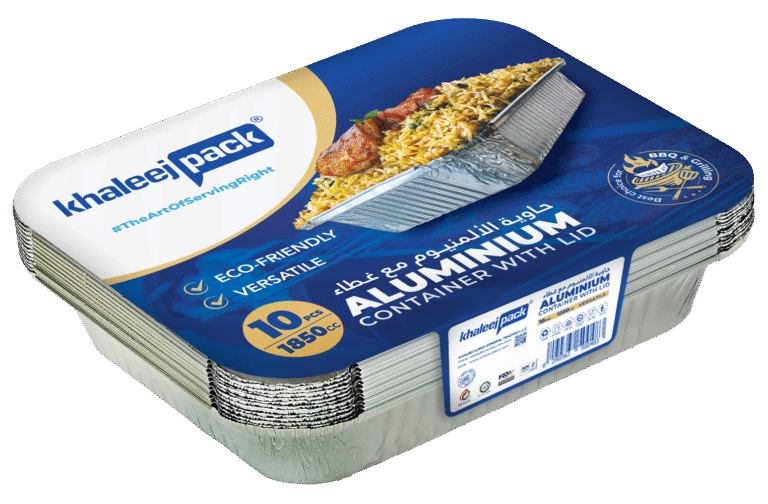 Aluminium Food Storage Container 1850 ML Pack of 10