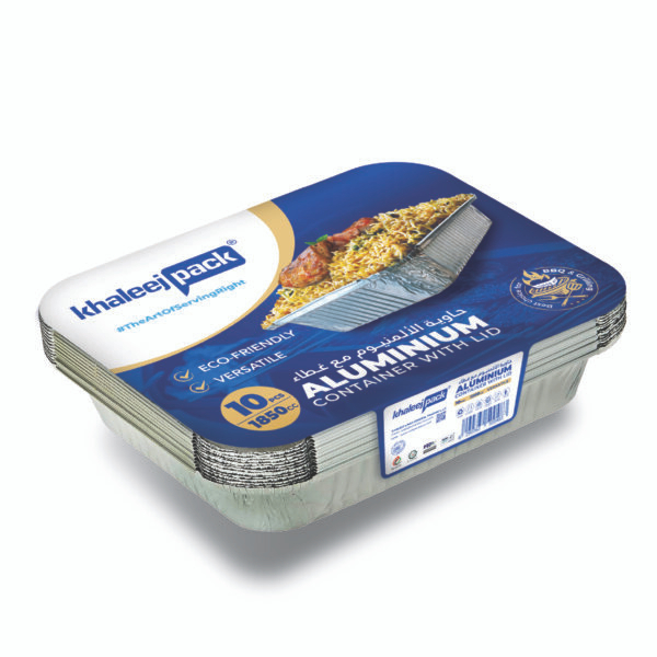 Aluminium Food Storage Container 1850 ML Pack of 10