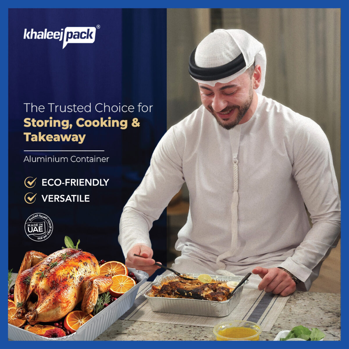 Aluminium Food Storage Container 3650 ML Pack of 3 - Image 2