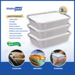 Aluminium Food Storage Container 3650 ML Pack of 3 - Image 4