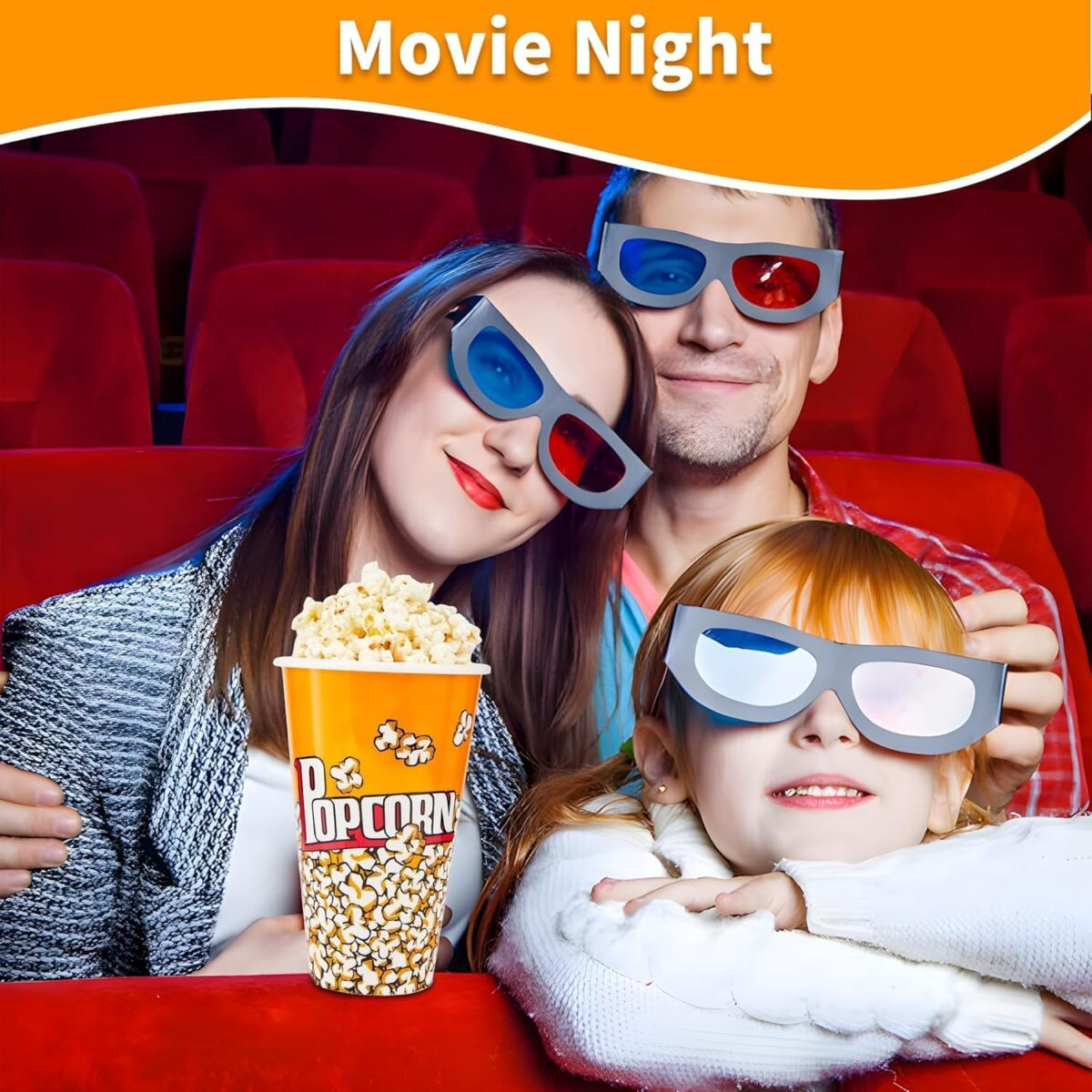 Popcorn tub round 24oz 5 pcs - Image 3