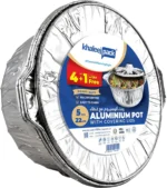 Heavy-Duty Aluminium Cooking Pot Pack of 5