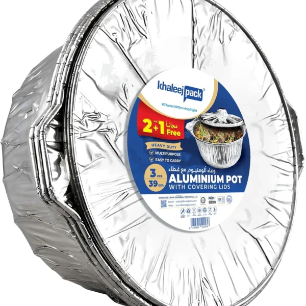 Heavy-Duty Aluminium Cooking Pot Pack of 3